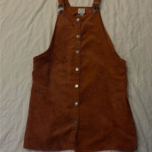 Blue Rain Brown Corduroy Dress